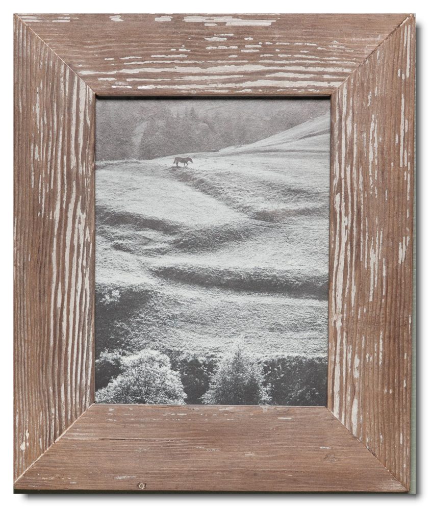 Bilderrahmen aus Recyclingholz für die Bildgröße 15 x 20 cm mit einem  schmalen Rahmen | Cape Times