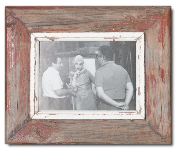Reclaimed wooden frame for the image format 14,8 x 21 cm from South Africa