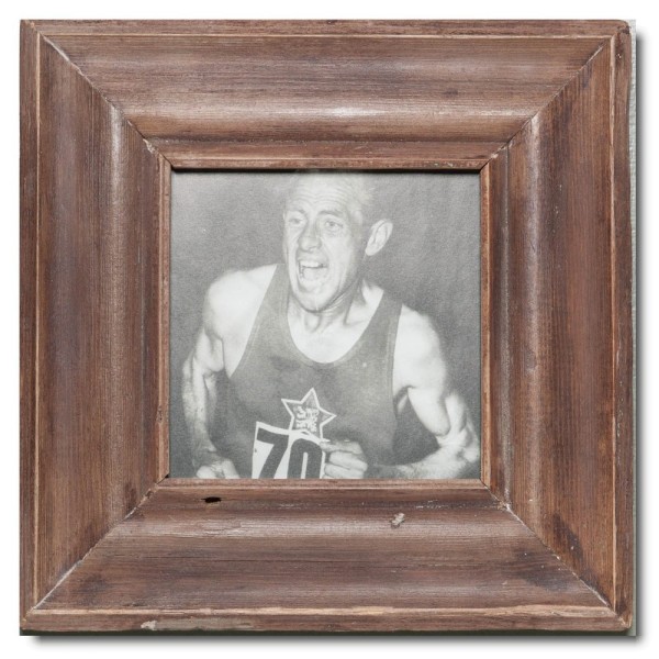 Square distressed wood picture frame