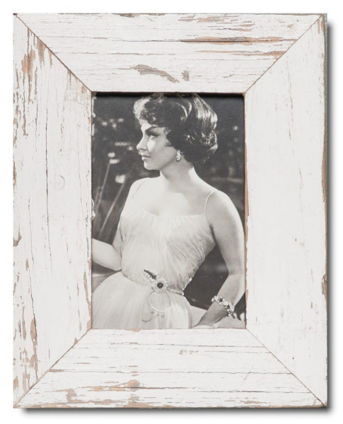Reclaimed wooden picture frame for the picture format 15 x 10 cm
