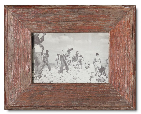 Reclaimed wooden picture frame for the picture format 15 x 10 cm