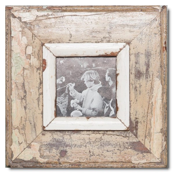 Recycled wood picture frame for photo format 10,5 x 10,5 cm from Cape Town