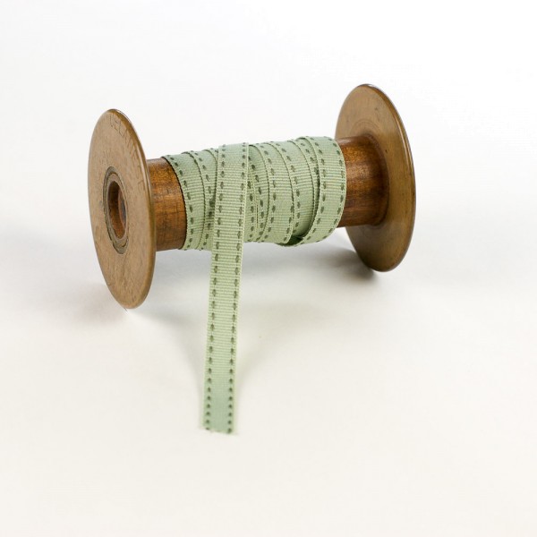 10mm Textil-Geschenkband mit Sattelstich
